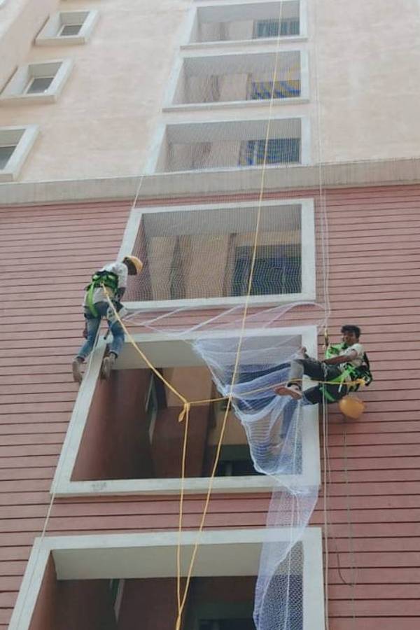 Duct Area Covering Anti Bird Nets in Bangalore | Call 6362616292 Ideal Bird Netting for Free Installation.