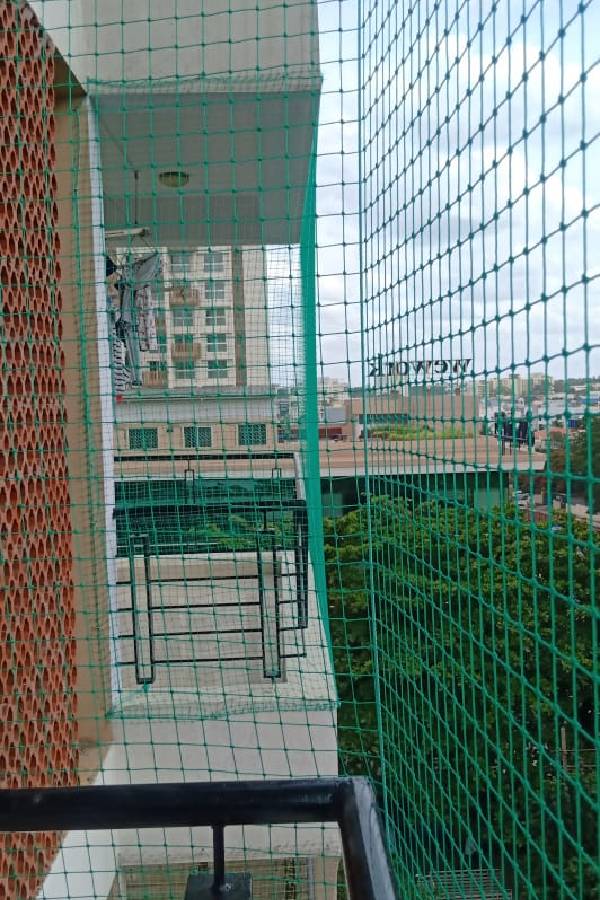 Nylon Pigeon Safety Nets Installation for Balconies | Call 6362616292 Ideal Bird Netting for Installation.
