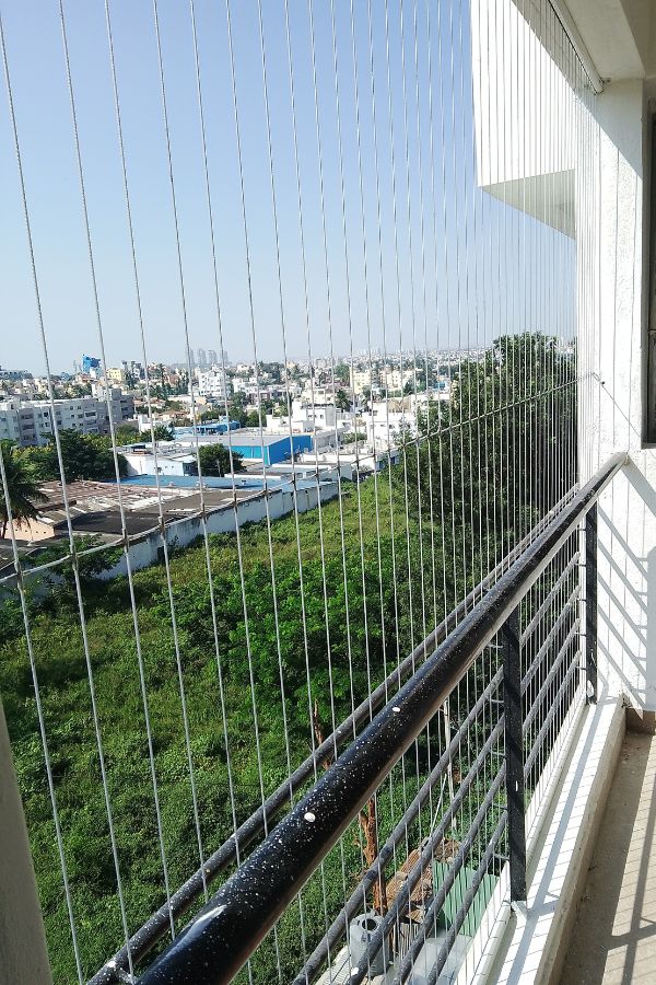 Invisible Grills for Balcony in Bangalore | Call 6362616292 Ideal Bird Netting Now